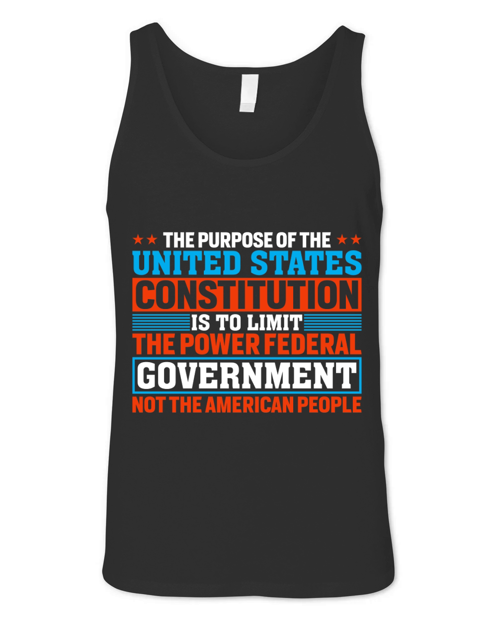 The purpose of the united States Constitution Unisex Jersey Tank