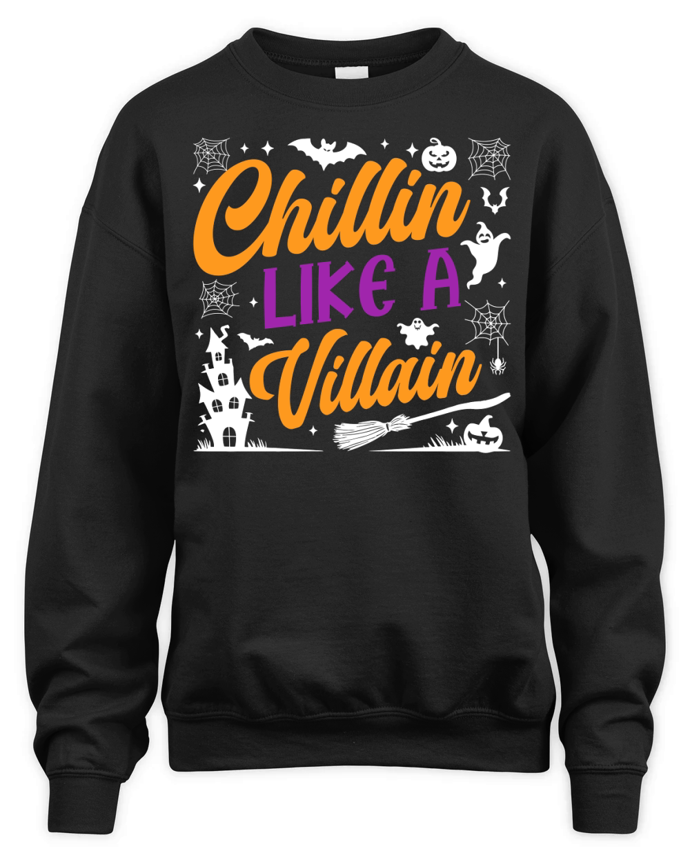 chillin like a villain Unisex Premium Crewneck Sweatshirt