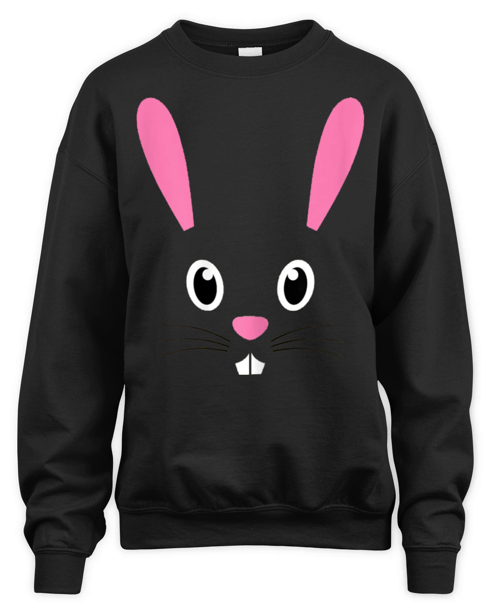 Cute Little Bunny Face Funny Easter Day Gift Unisex Premium Crewneck Sweatshirt
