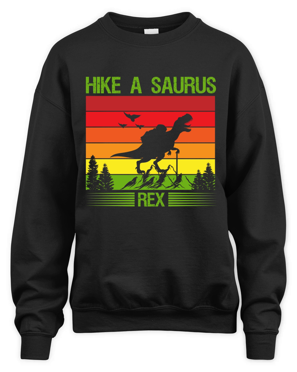 Hike a saurus rex Unisex Premium Crewneck Sweatshirt