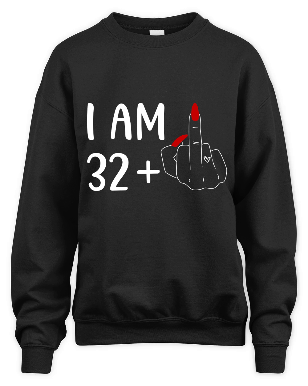I am 32+ Unisex Premium Crewneck Sweatshirt