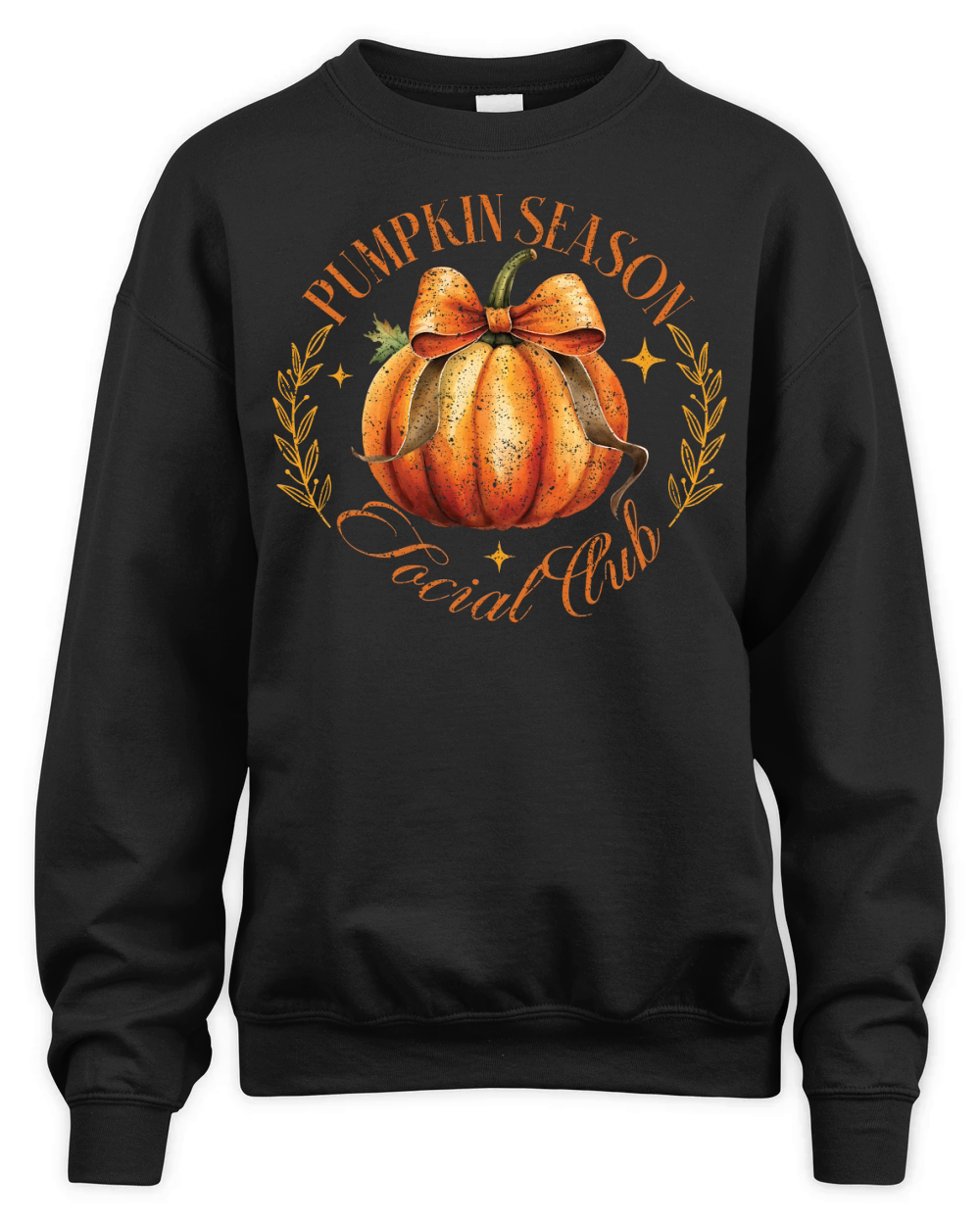 Pumpkin Season Social Club Retro Unisex Premium Crewneck Sweatshirt