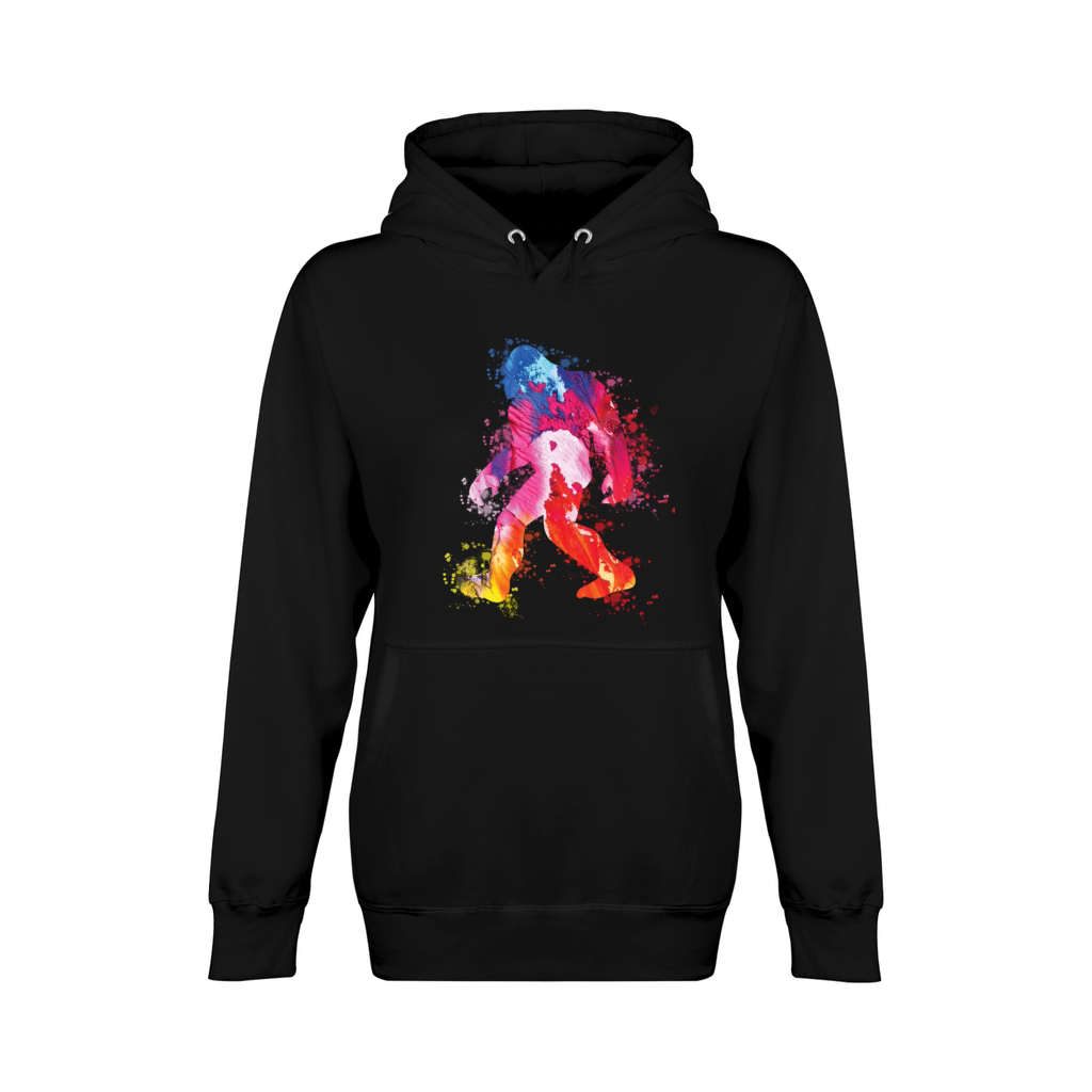 Bigfoot Color Silhouette Sasquatch Art Unisex Premium Pullover Hoodie