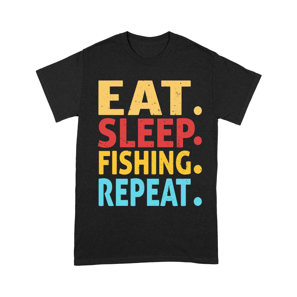 Eat sleep fishing repeat Unisex T-Shirt