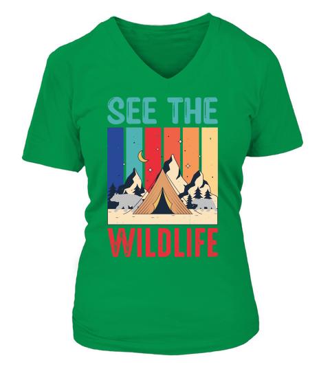 Amazing See The Wildlife V-neck T-Shirt Woman
