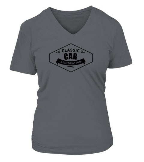 Car Restoration V-neck T-Shirt Woman