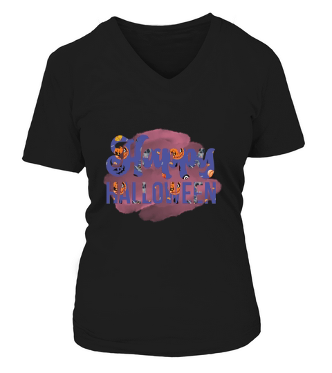 Happy halloween 4 V-neck T-Shirt Woman