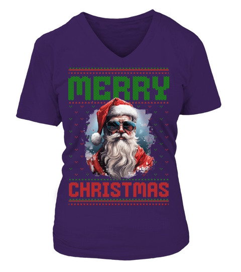 Merry christmas 59 78 V-neck T-Shirt Woman