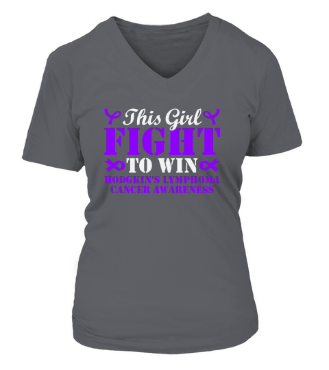 This Girl Fight To Win V-neck T-Shirt Woman