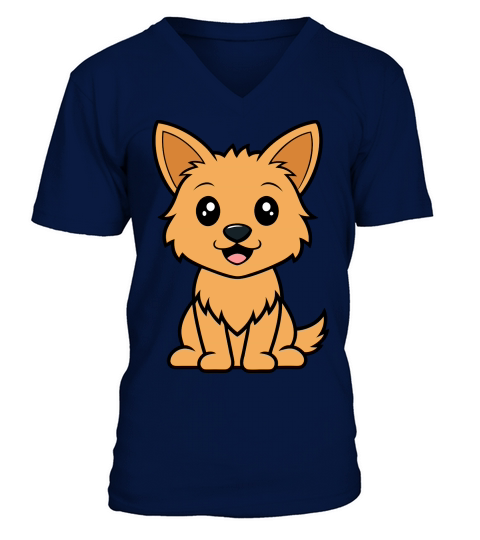 Australian Terrier 02 V-Neck T-shirt