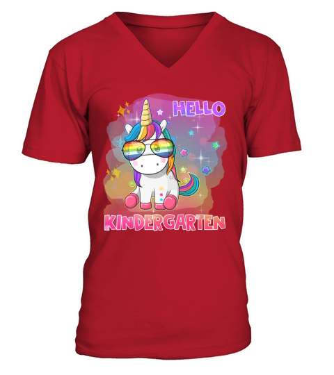 Hello Kindergarten - Back to school V-Neck T-shirt