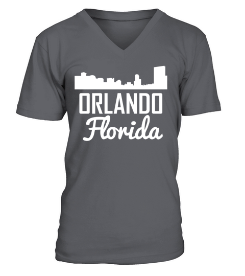Orlando Florida Skyline V-Neck T-shirt