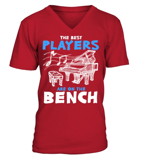 piano V-Neck T-shirt