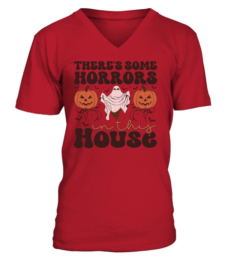 Theres Some Horrors In This House (1) V-Neck T-shirt