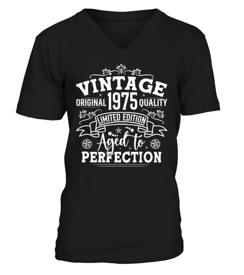 Vintage Birthday TShirt Design Bundle 1975 V-Neck T-shirt
