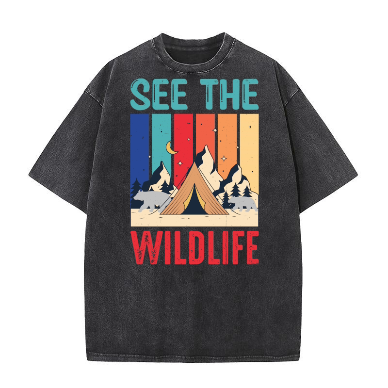 Amazing See The Wildlife Washed T-Shirt