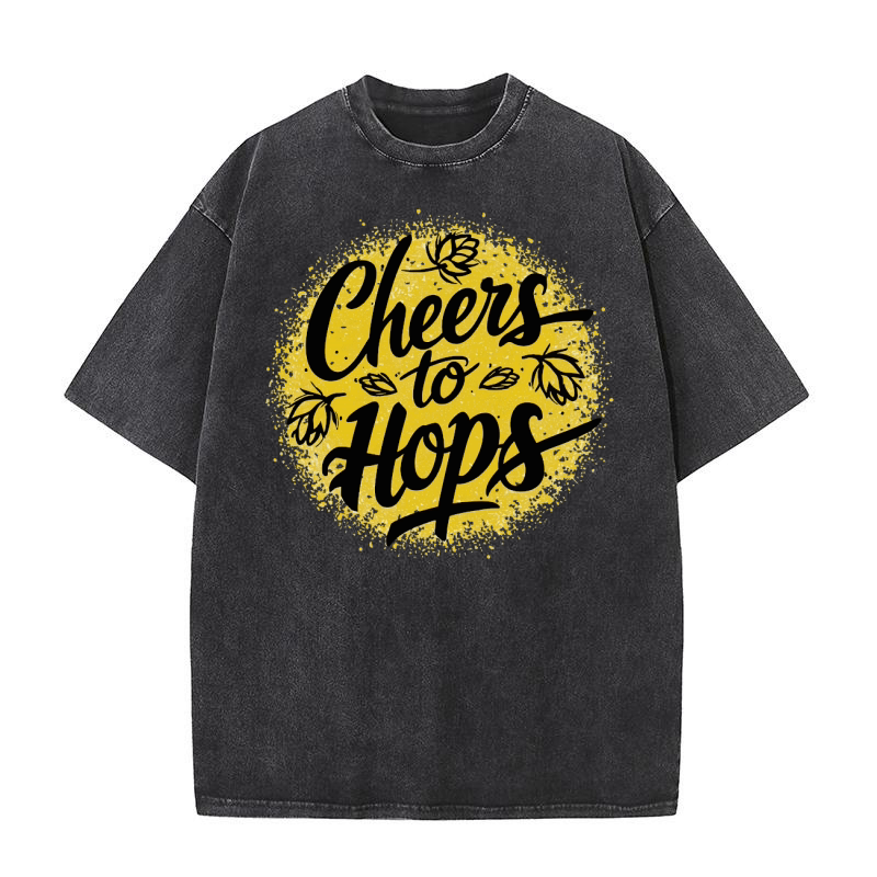 Cheers To Hops Washed T-Shirt
