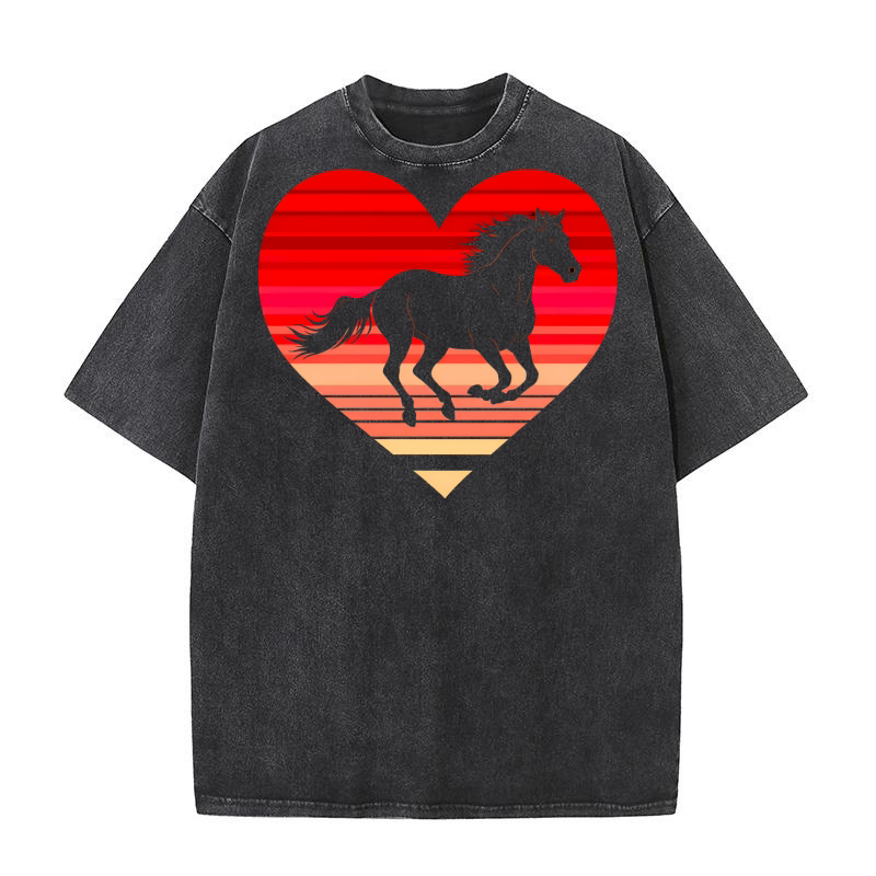 Funny Horse 2 Washed T-Shirt