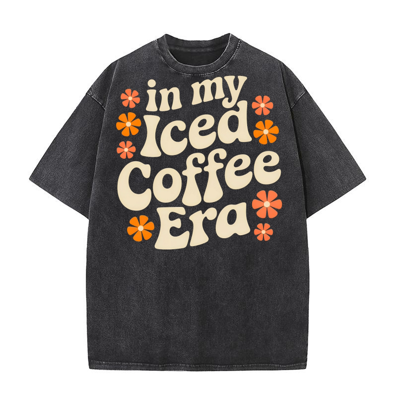 In My Iced Coffee Era Washed T-Shirt