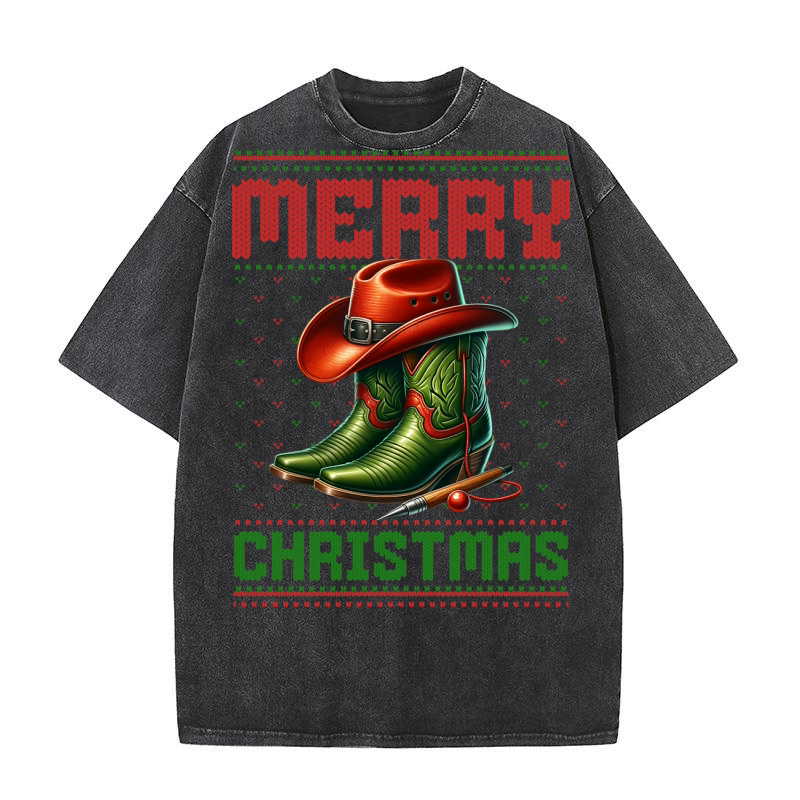 Merry christmas 59 44 Washed T-Shirt