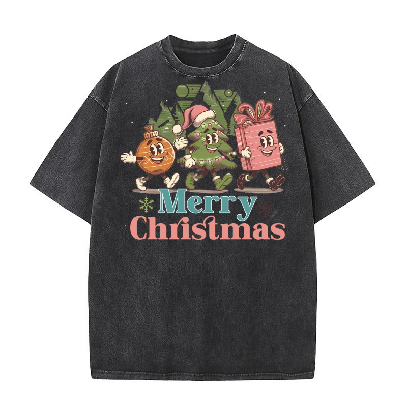 Merry Christmas 60 05 Washed T-Shirt