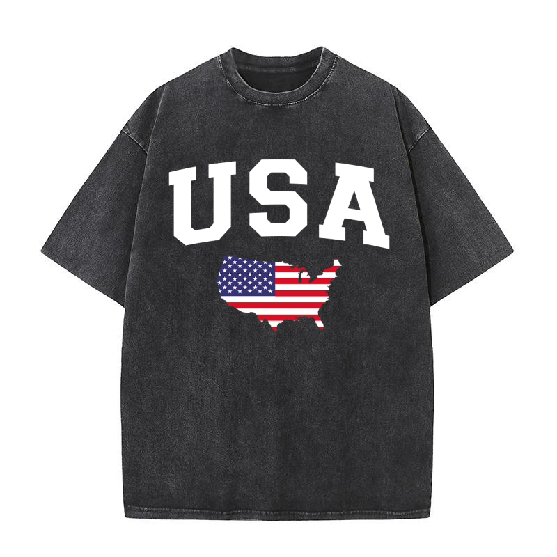 USA Patriotic 11 Washed T-Shirt