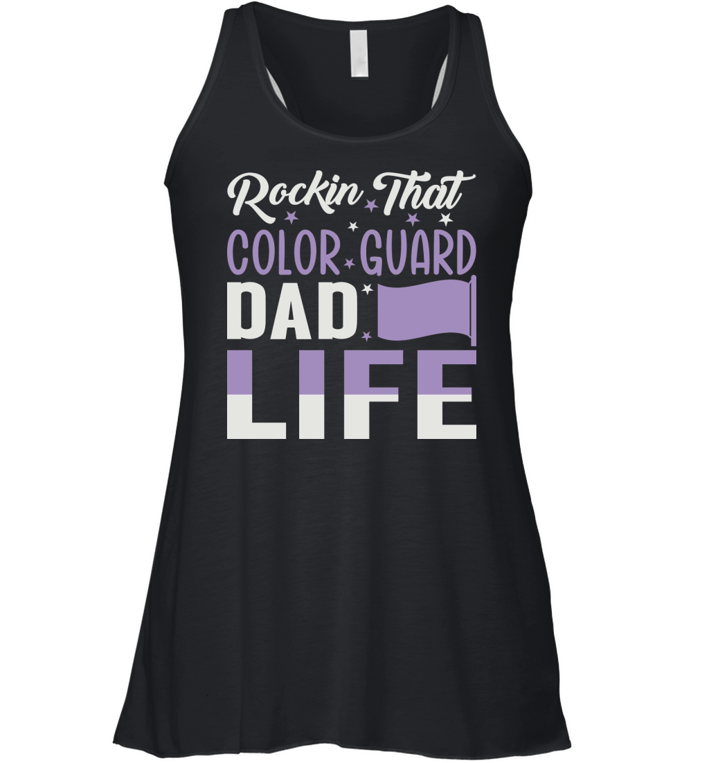 Rockin That Color Guard Dad Life 06 Women's Flowy Tank Top