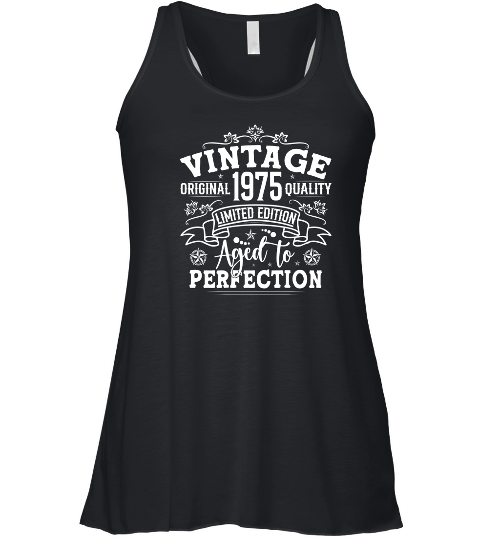 Vintage Birthday TShirt Design Bundle 1975 Women's Flowy Tank Top