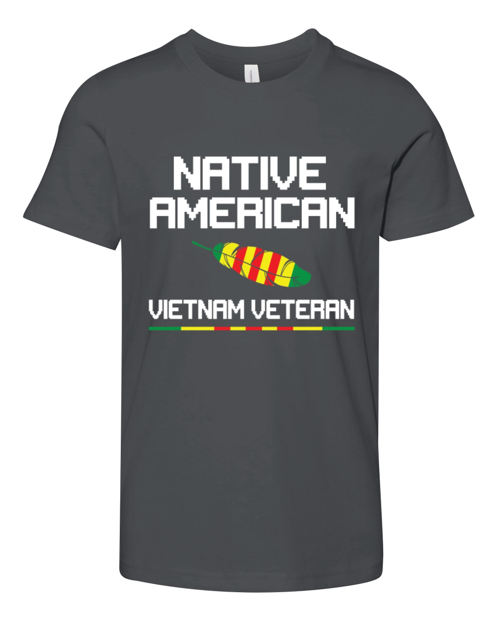 Native American Vietnam Veteran Youth Unisex Jersey Tee