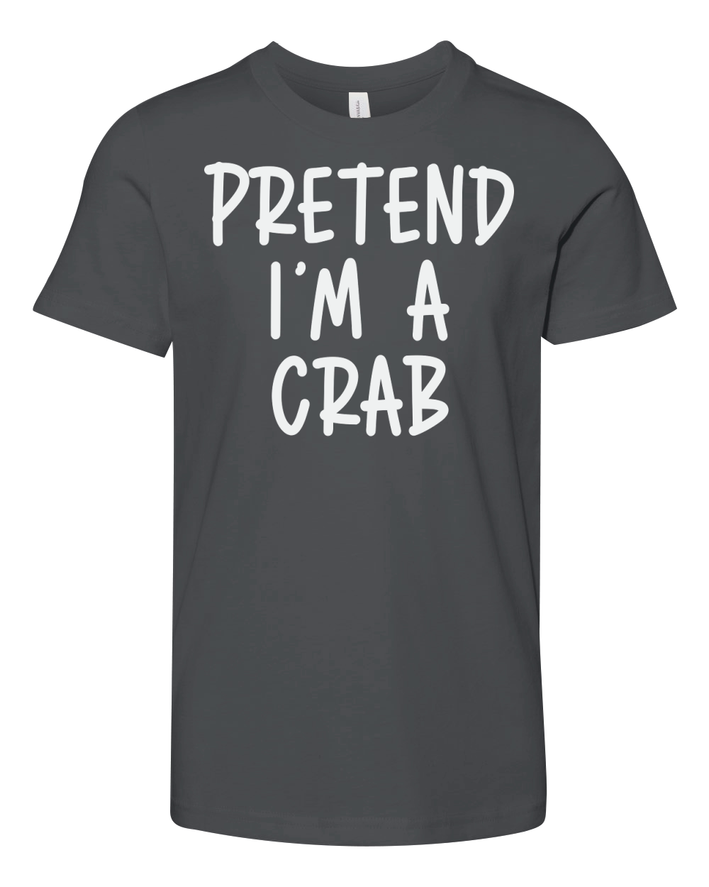 Pretend Crab Costume Halloween Lazy Easy Youth Unisex Jersey Tee