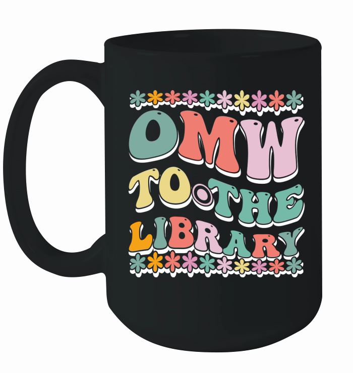 OMW to the library Ceramic Mug