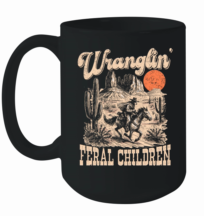 Raccoon Cowboy Color TR Ceramic Mug