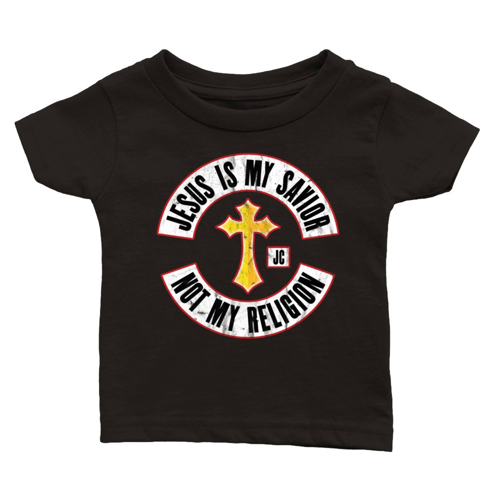 Jesus Is My Savior Not My Religion Classic Baby Crewneck T-shirt