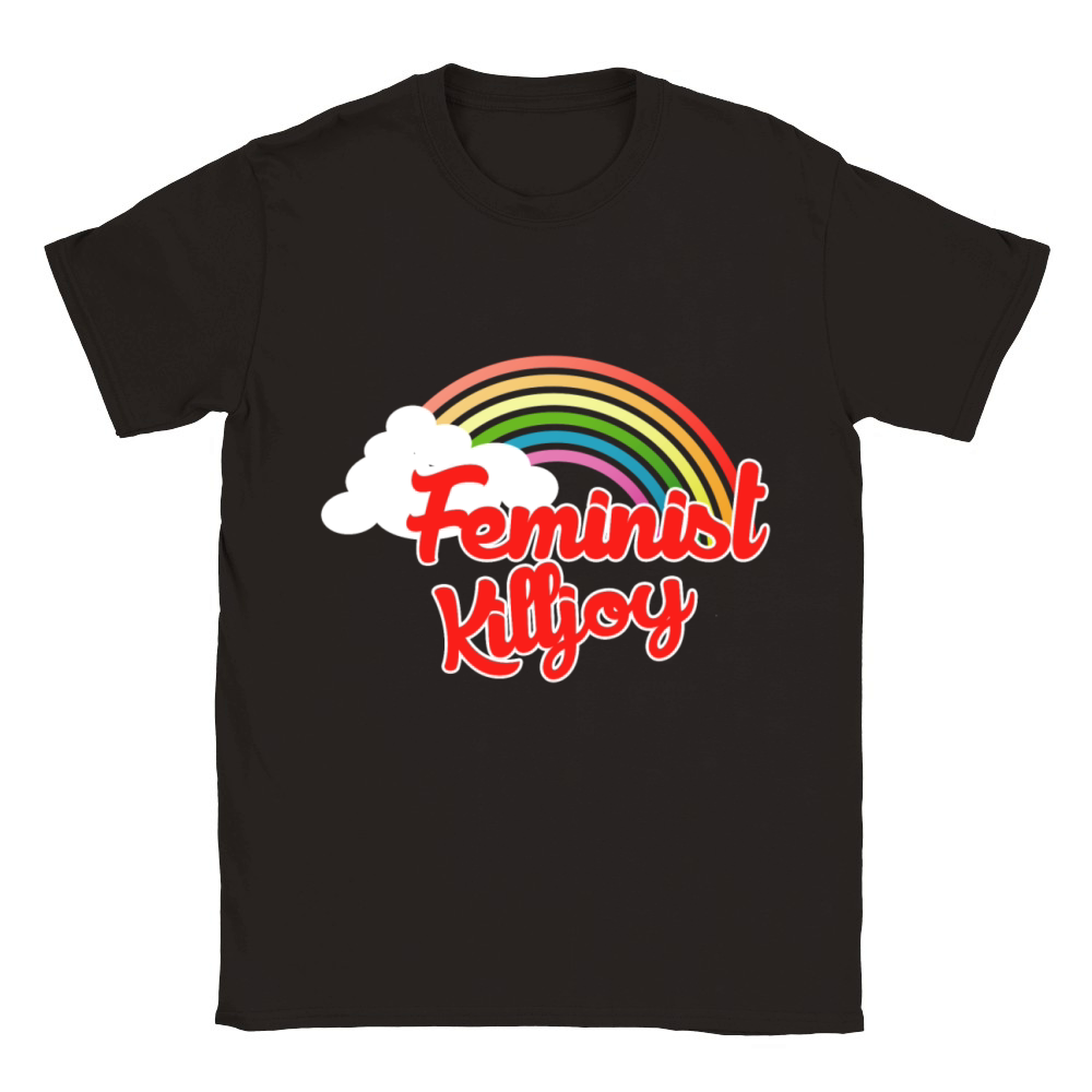 Feminist killjoy rainbow retro Classic Kids Crewneck T-shirt