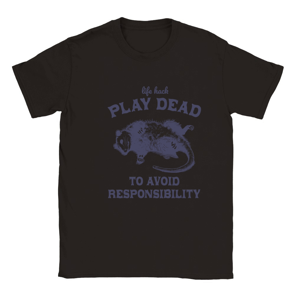 Life hack Play Dead To Avoid L dViolet Classic Kids Crewneck T-shirt