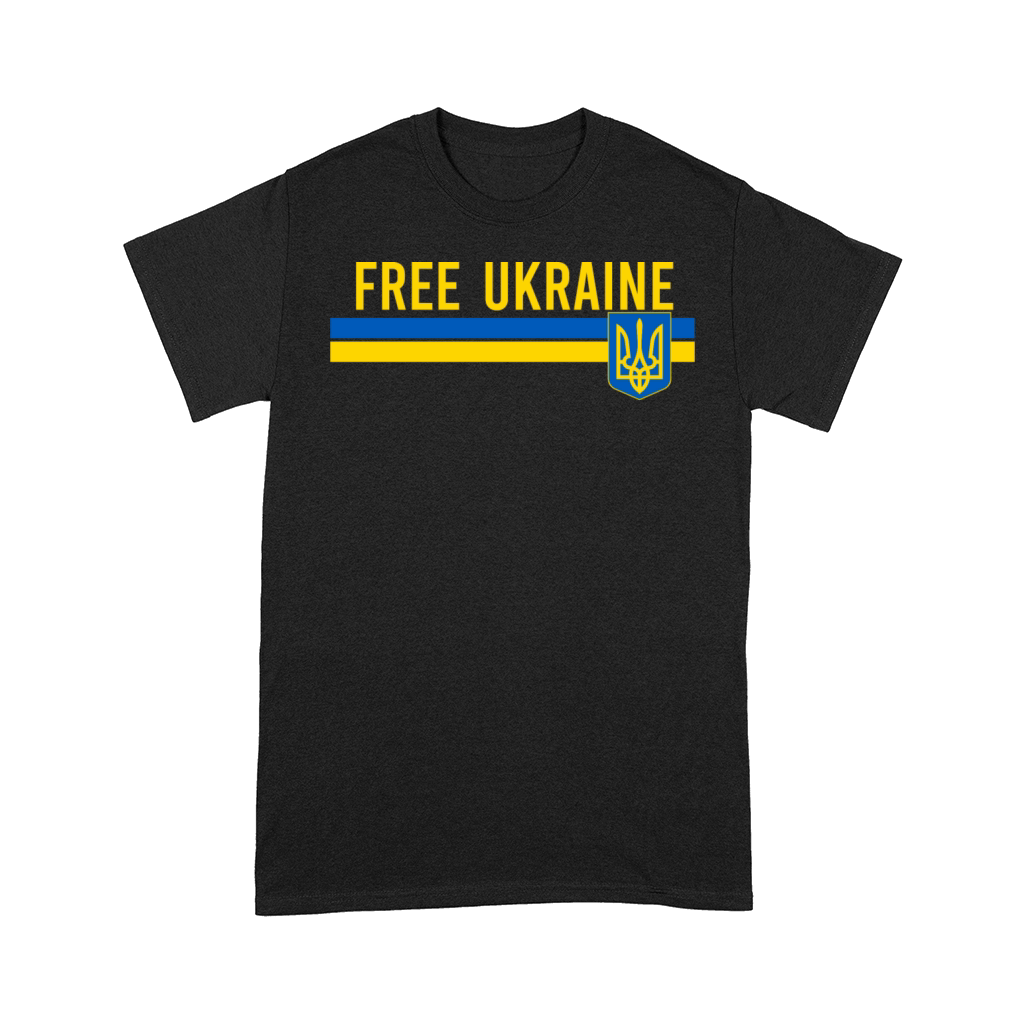 Free Ukraine flag art minimalist Comfort T-shirt