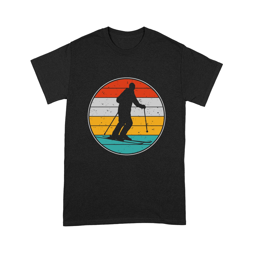 Retro Vintage Skiing Comfort T-shirt