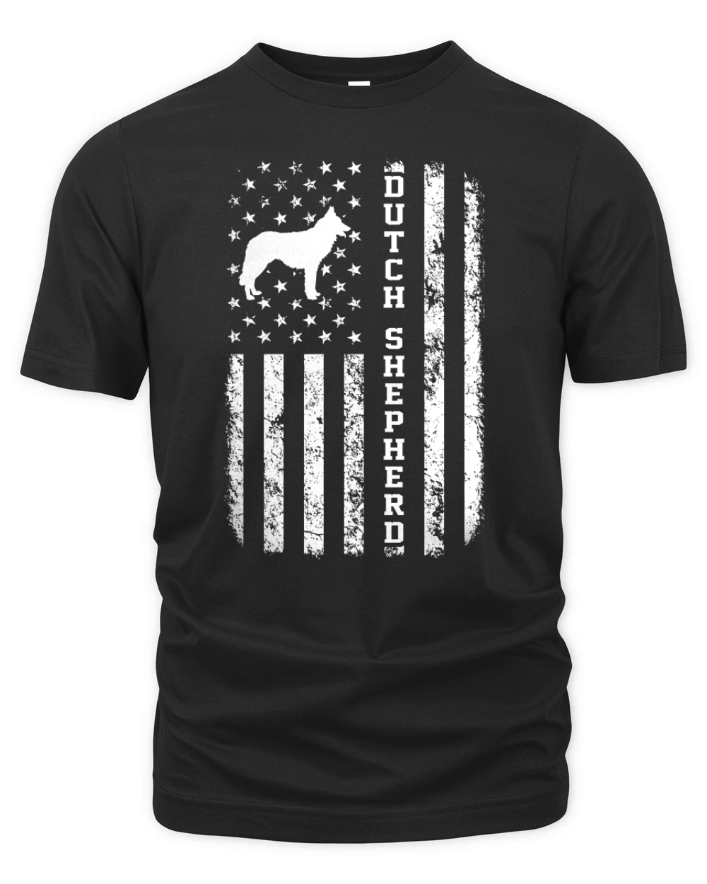 Dutch Shepherd flag funny t-shirt Organic Unisex T-shirt