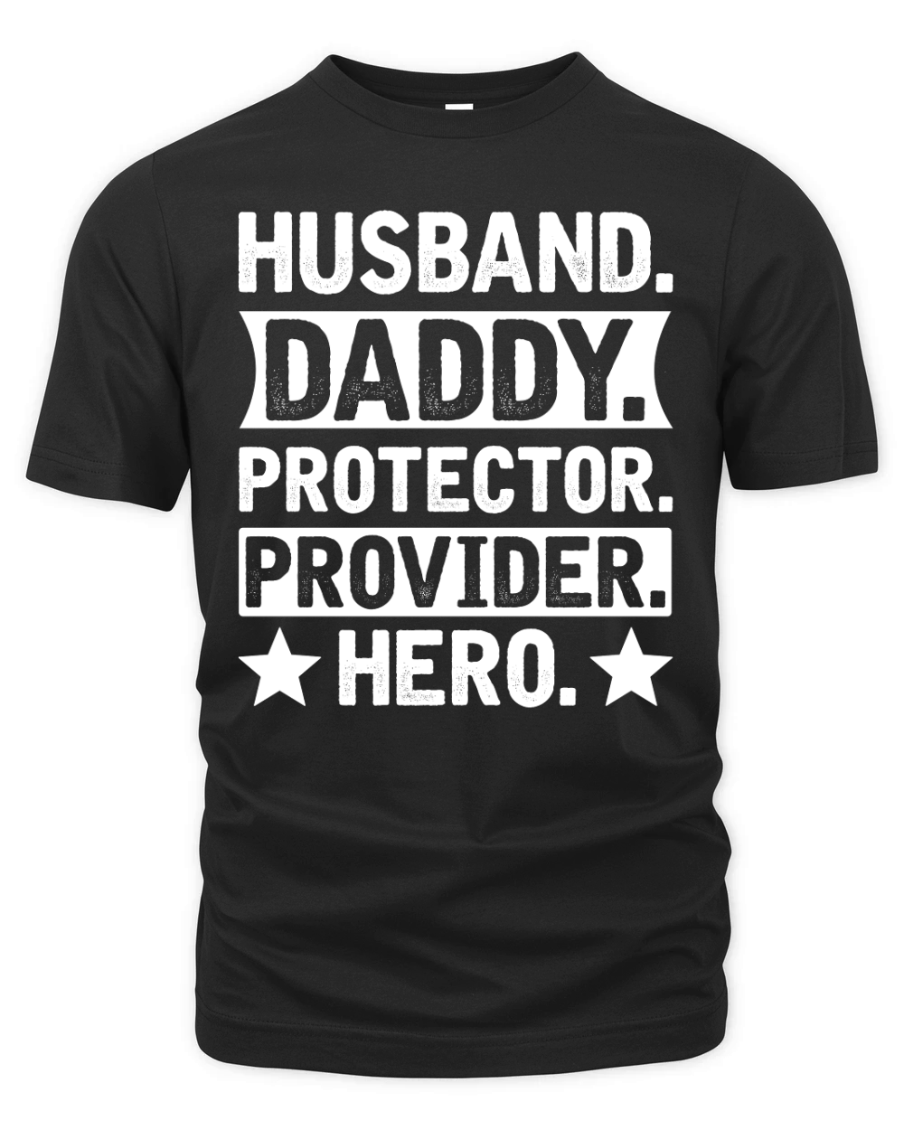 Husband Daddy Protector Provider Hero (2) Organic Unisex T-shirt