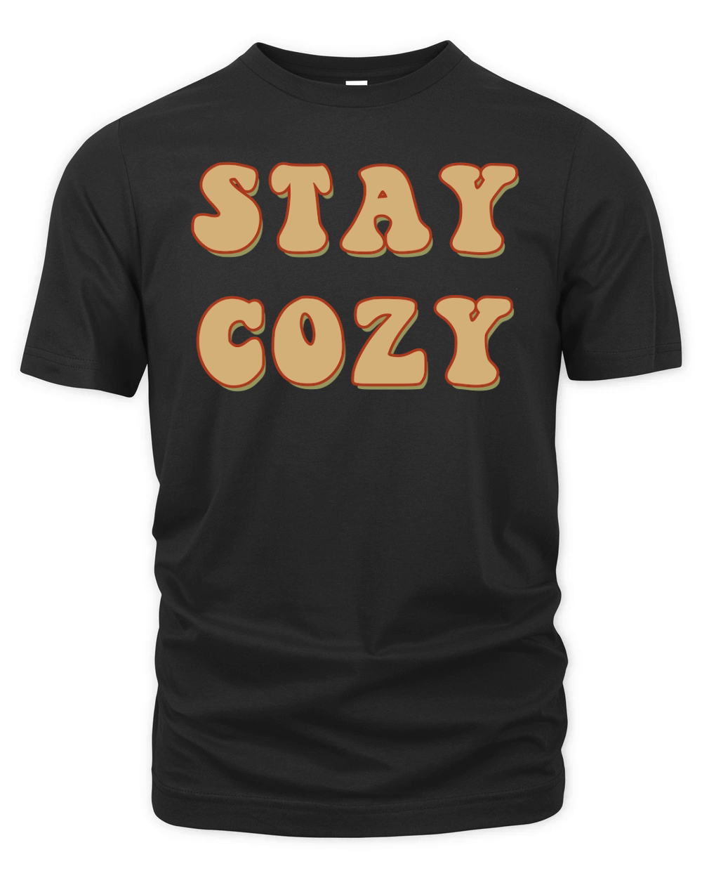 Stay Cozy Retro Brown Organic Unisex T-shirt