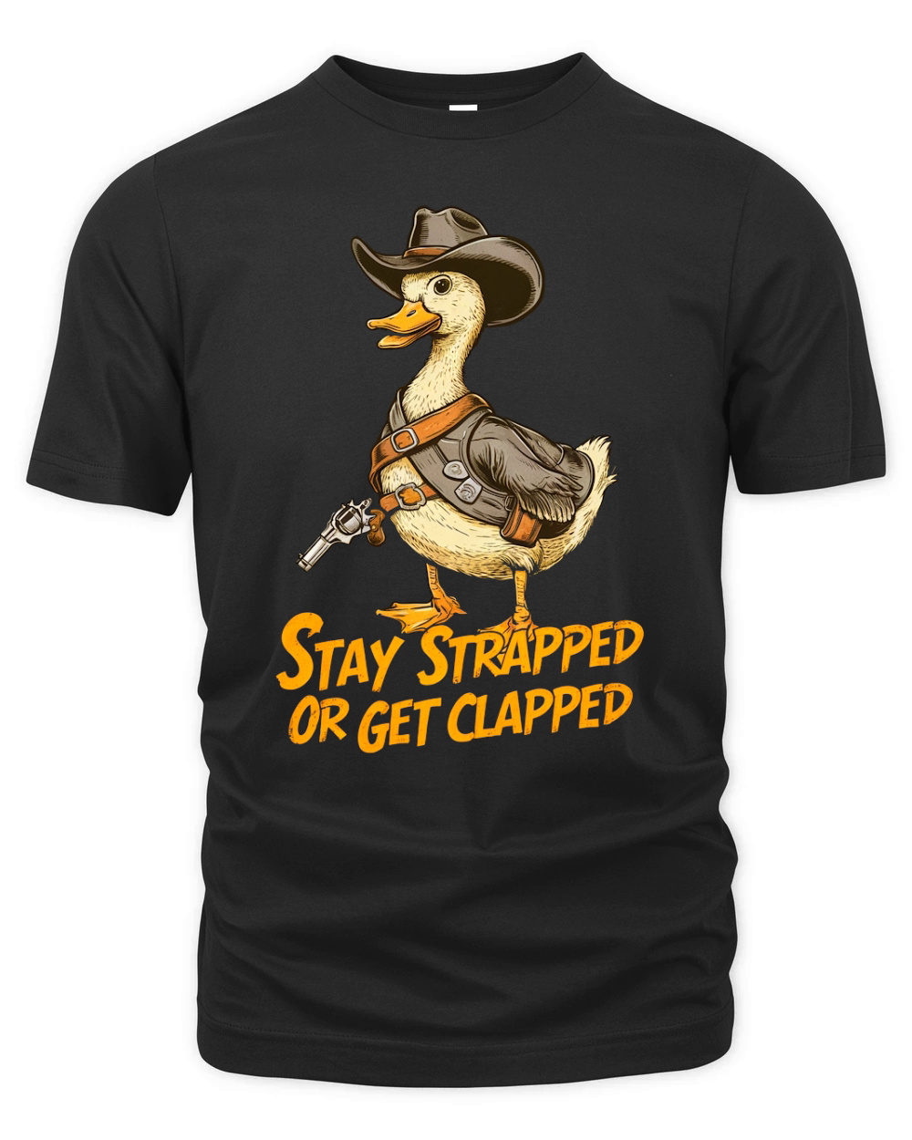 STAY STRAPPED OR GET CLAPPED 2 Organic Unisex T-shirt