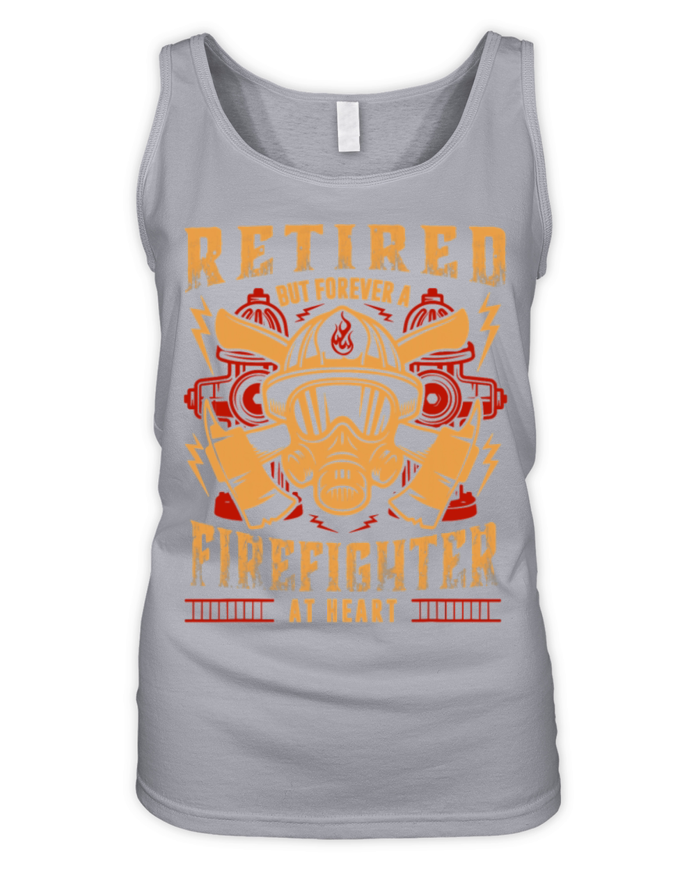 Firefighter Retired But Forever At Heart Organic Women's Tank Top