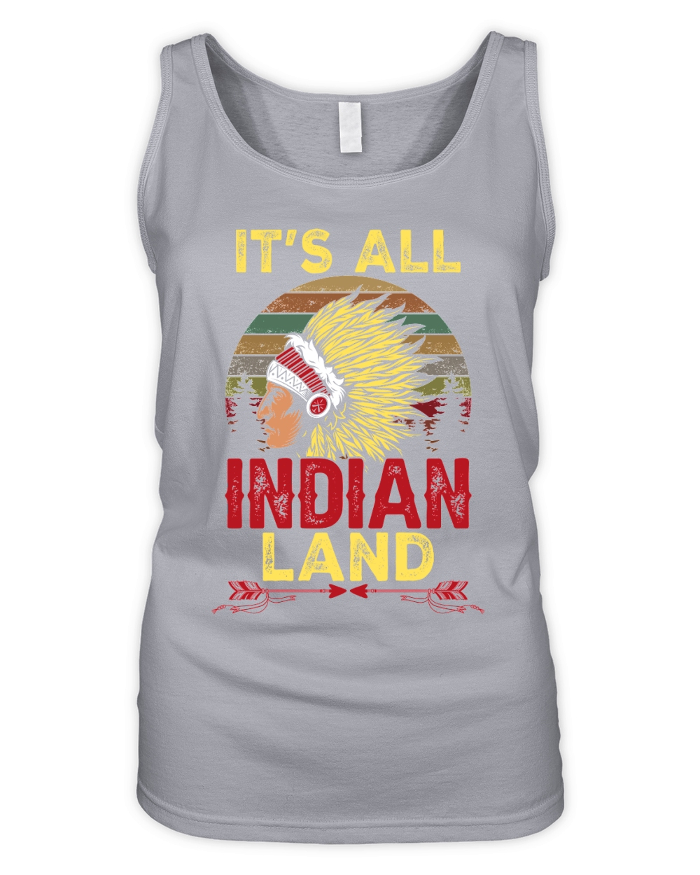 Its All Indian Land Native American Organic Women's Tank Top