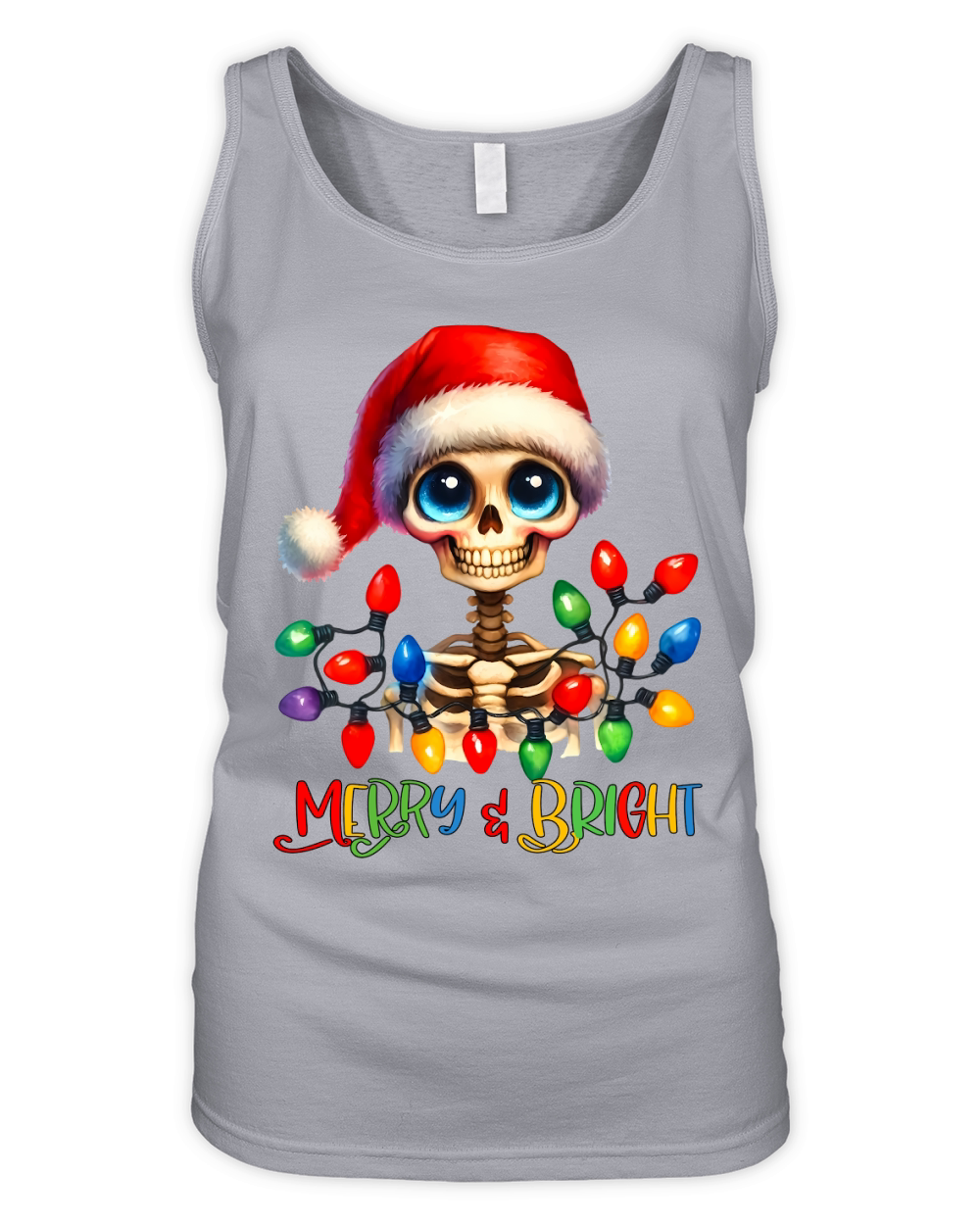 Merry and Bright Christmas Organic Women's Tank Top