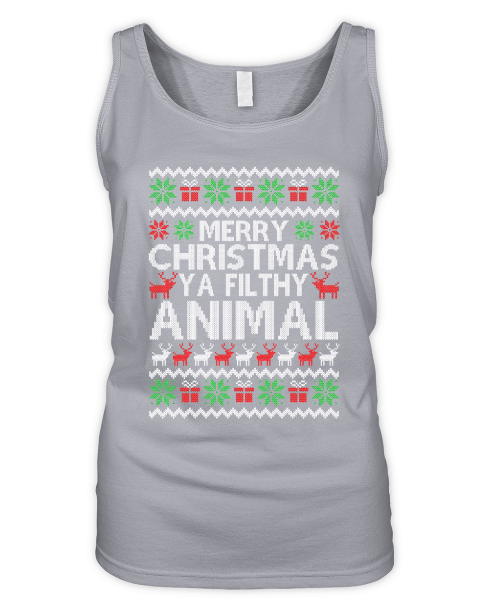 Merry Christmas Ya Filthy Animal Ugly Organic Women's Tank Top