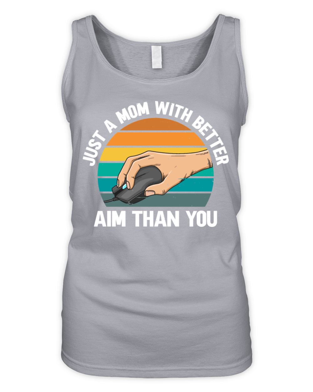Mouse Gamer Quote for a Computer Gaming Mom Organic Women's Tank Top