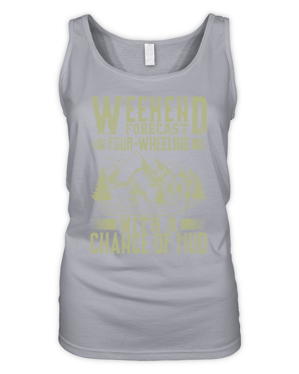 Quad Four Wheeler Weekend Forecast Mud 4 Wheelermo Organic Women's Tank Top