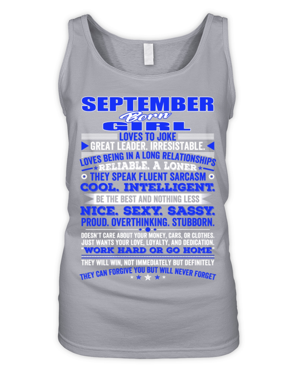 QUALITIES OF THE GIRL BORN IN SEPTEMBER SEPTEMBE Organic Women's Tank Top