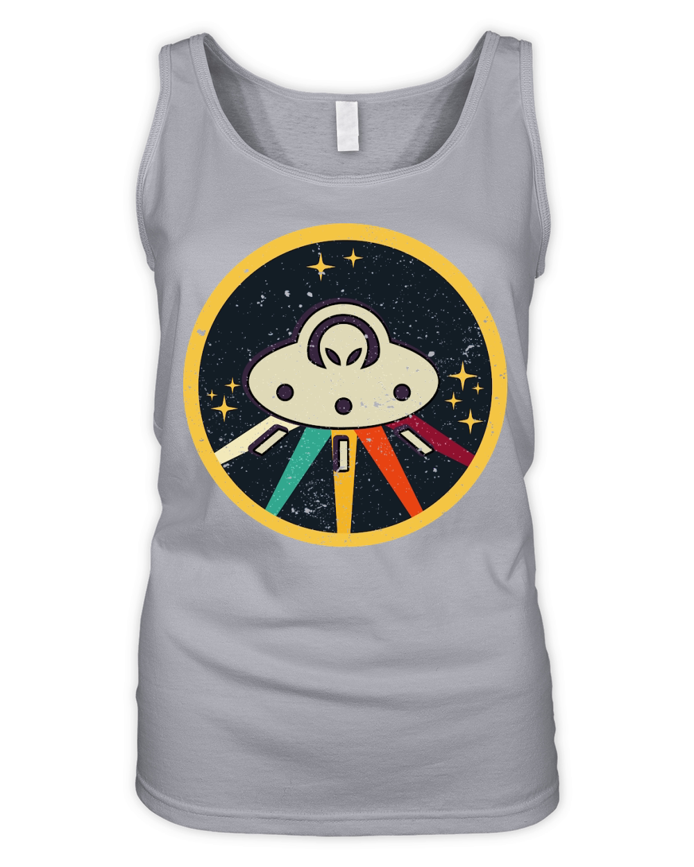 Vintage UFO Alien Organic Women's Tank Top