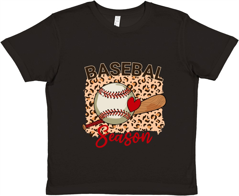Baseball Season Premium Kids Crewneck T-shirt